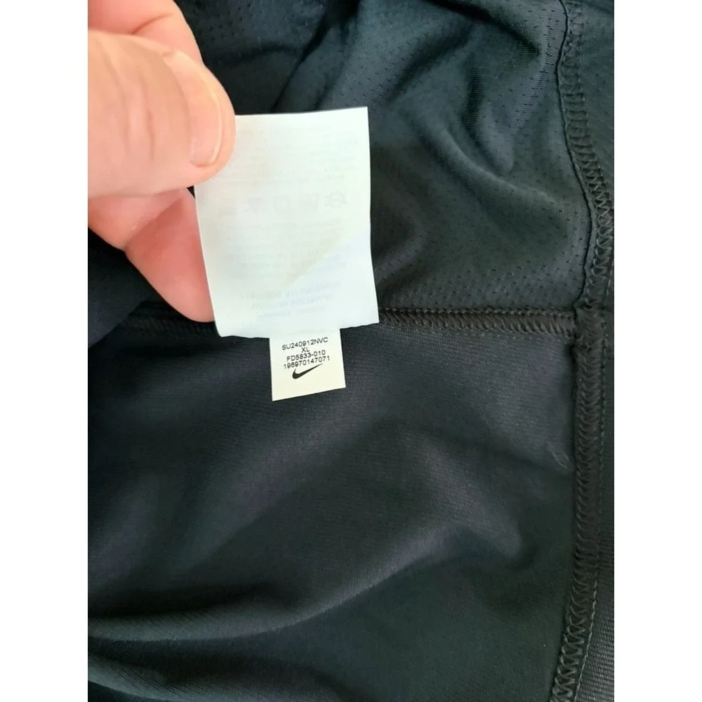 NWT Nike Dri-FIT Men's Black 1/4 Zip Golf Pullover Size L  W/Eckerd College Logo